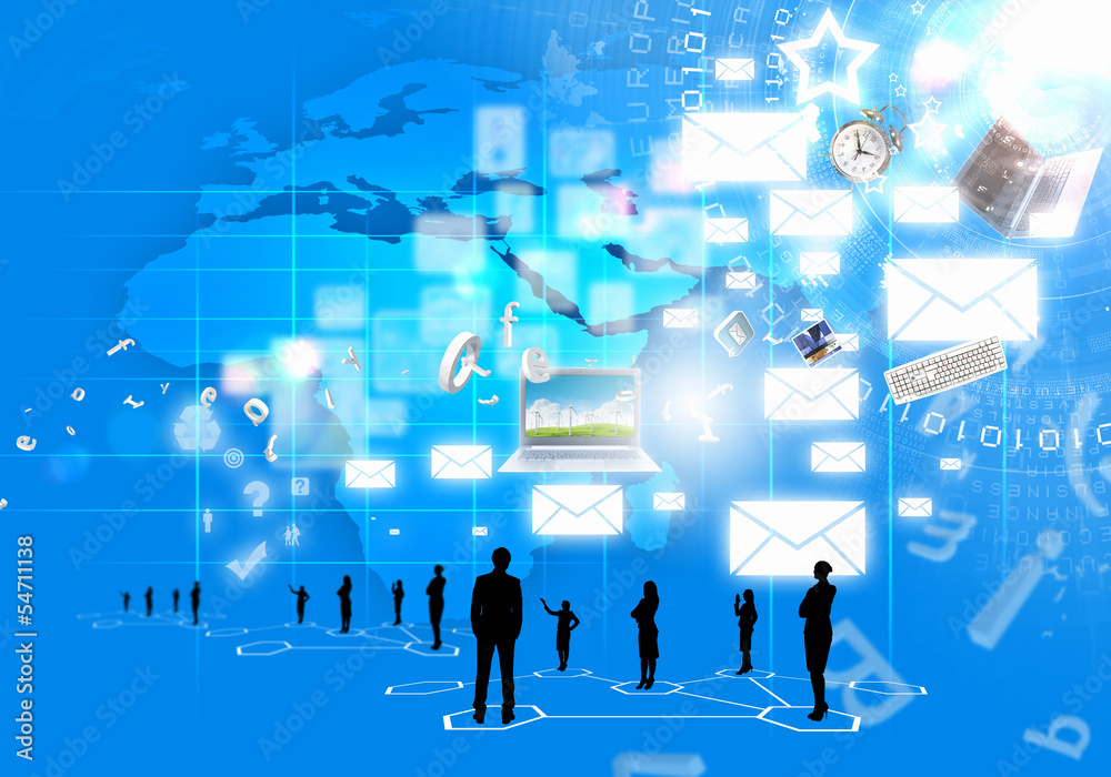 Business people silhouettes Business people silhouettes