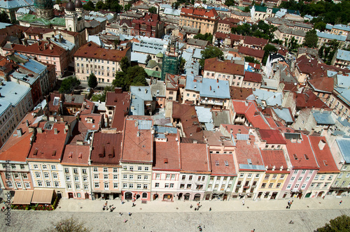 Top view in Lvov, Ukraine