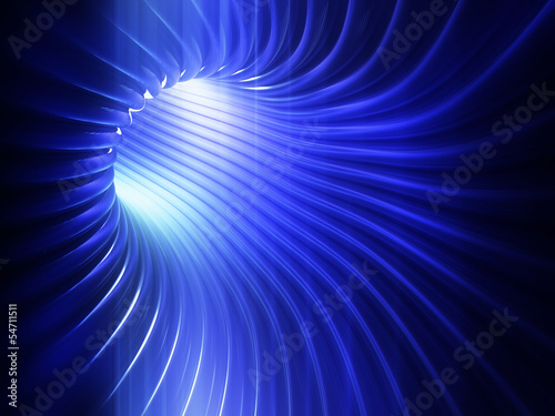 Fototapeta Naklejka Na Ścianę i Meble -  3D network tunnel - digital technology background
