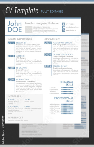 John Doe CV Template photo