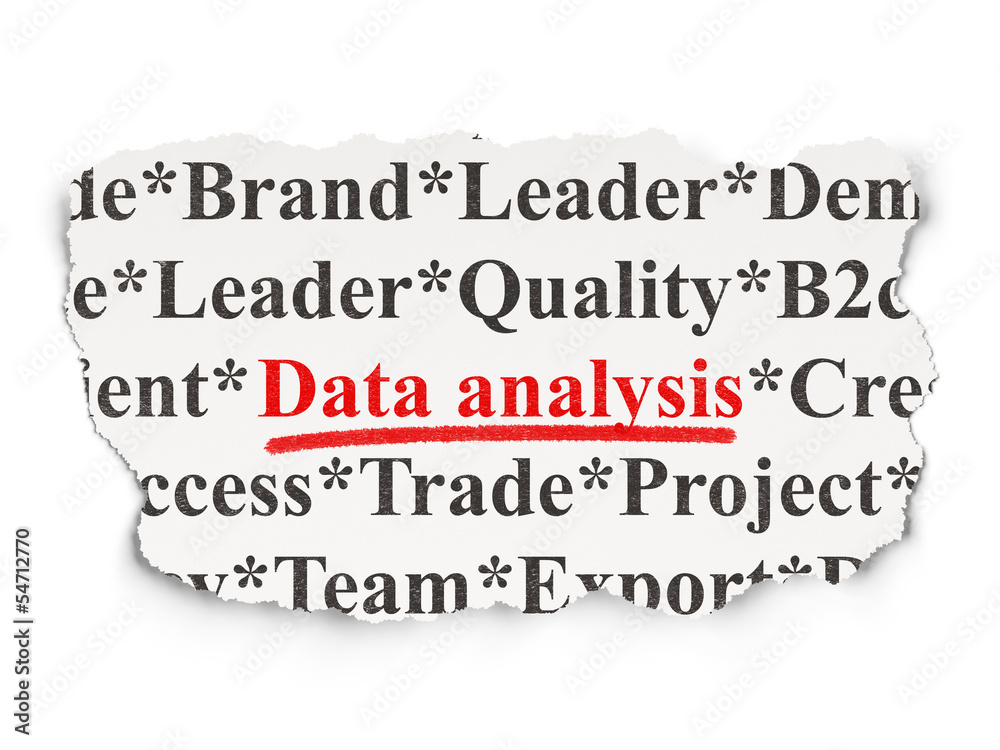 Information concept: Data Analysis on Paper background Information concept: Data Analysis on Paper background