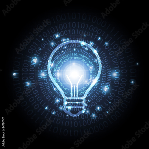 Wallpaper Mural abstract digital lamp Torontodigital.ca