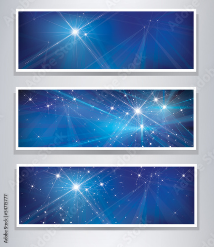 Vector set of banners for design.