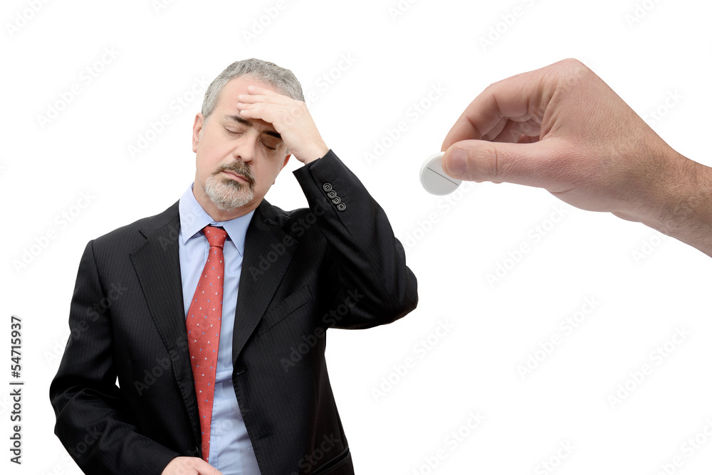 business man stressed headache business man stressed headache