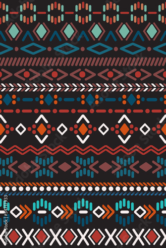 seamless pattern in aztec style