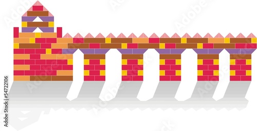 Bridge of baby cubes