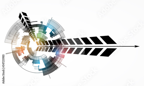 science futuristic internet high computer technology business