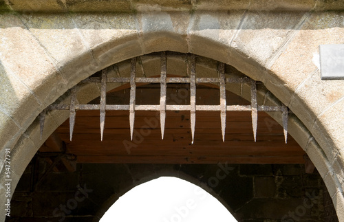 Gate at Mont Saint Michel Abbey