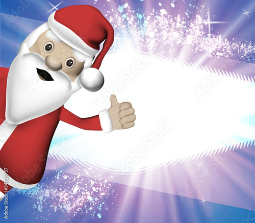 Weihnachtsmann Daumen hoch