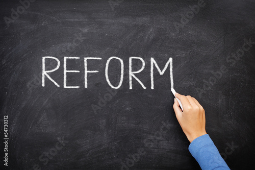 Reform blackboard - education reform photo
