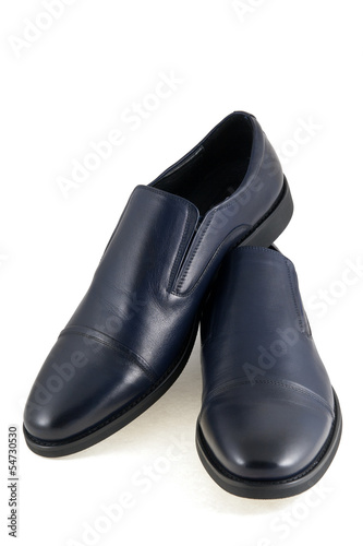Mens shoes is on white background