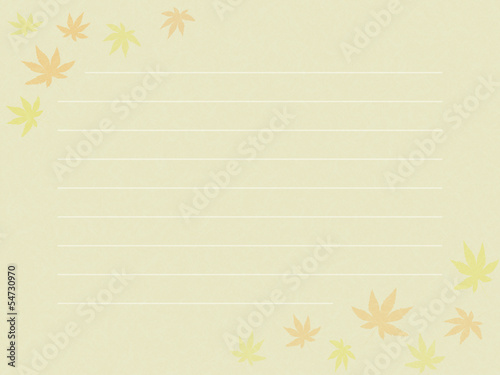 Wallpaper Mural 便箋　紅葉 Torontodigital.ca