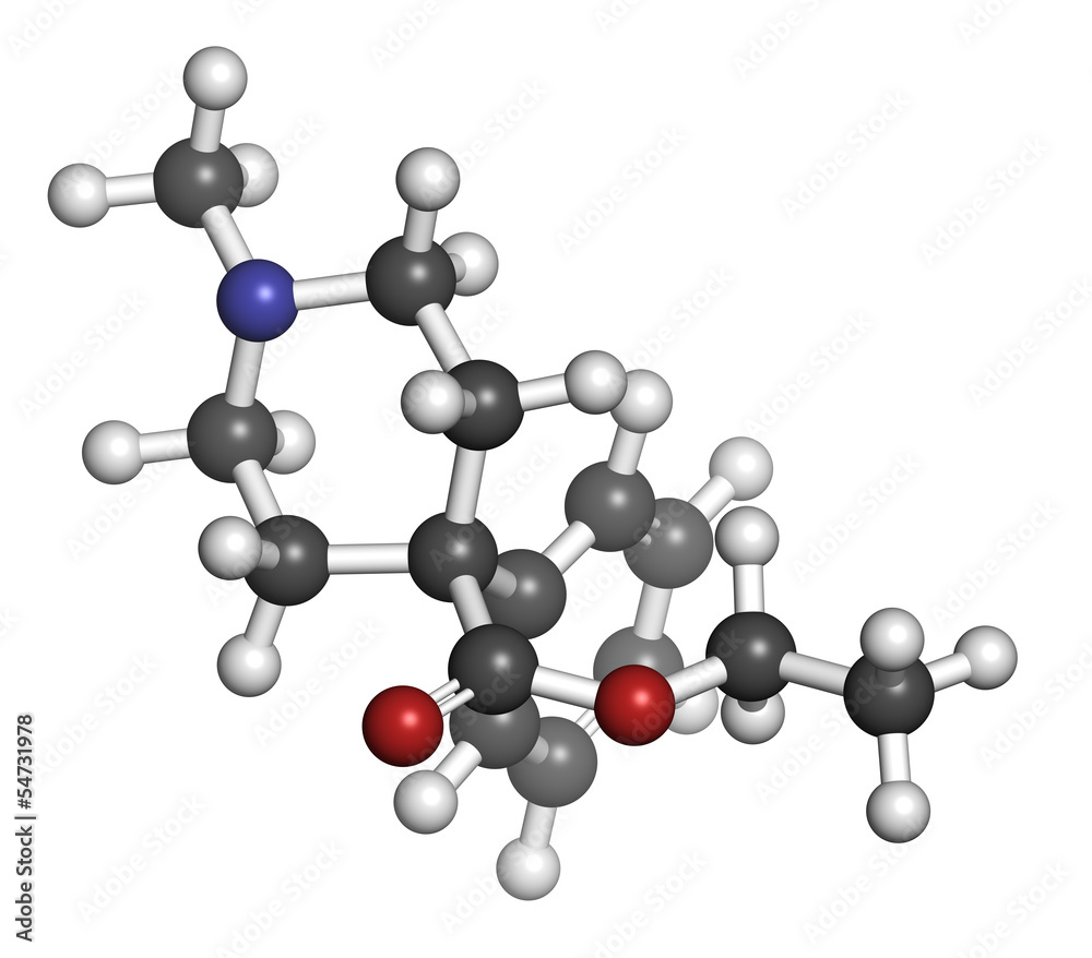 Pethidine opioid analgesic drug, chemical structure. Pethidine opioid analgesic drug, chemical structure.
