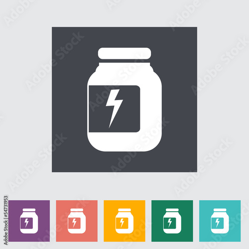 Jar flat icon.