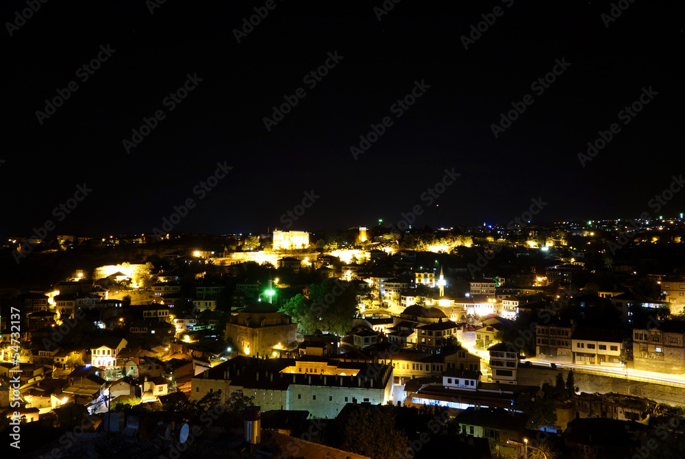 Fototapeta premium Altstadt von Safranbolu in der Nacht
