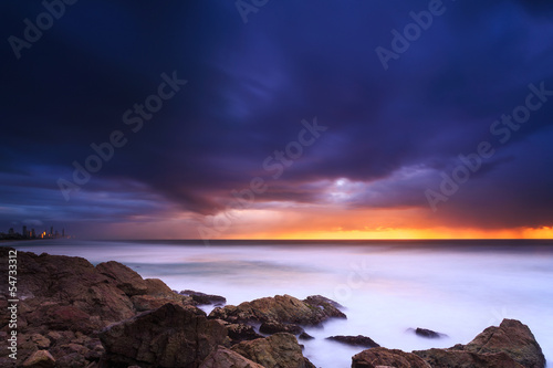australian seascape at dawn