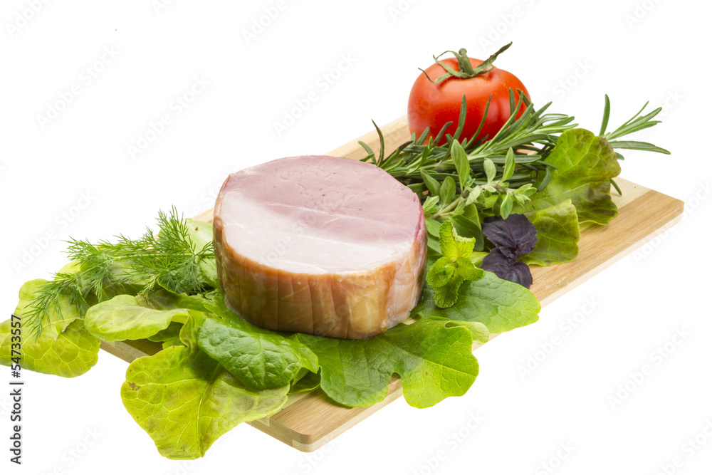 Bacon with vegetables