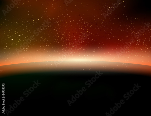 Vector Earth, space concept