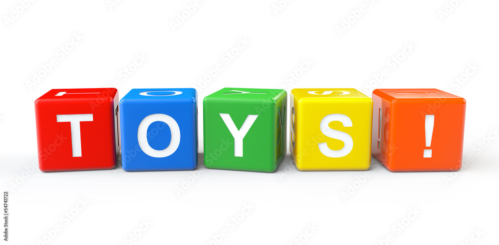 Toy Blocks with Toys Sign Toy Blocks with Toys Sign