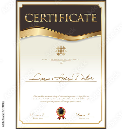 Certificate template