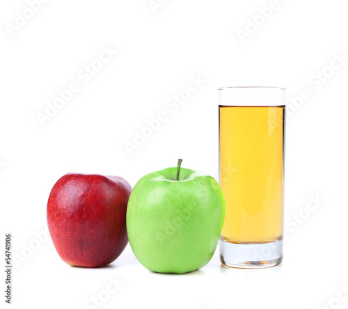 Glass of apple juice.
