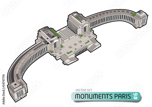 PARIS TOURISME - Monuments - Set 6 - Trocadéro