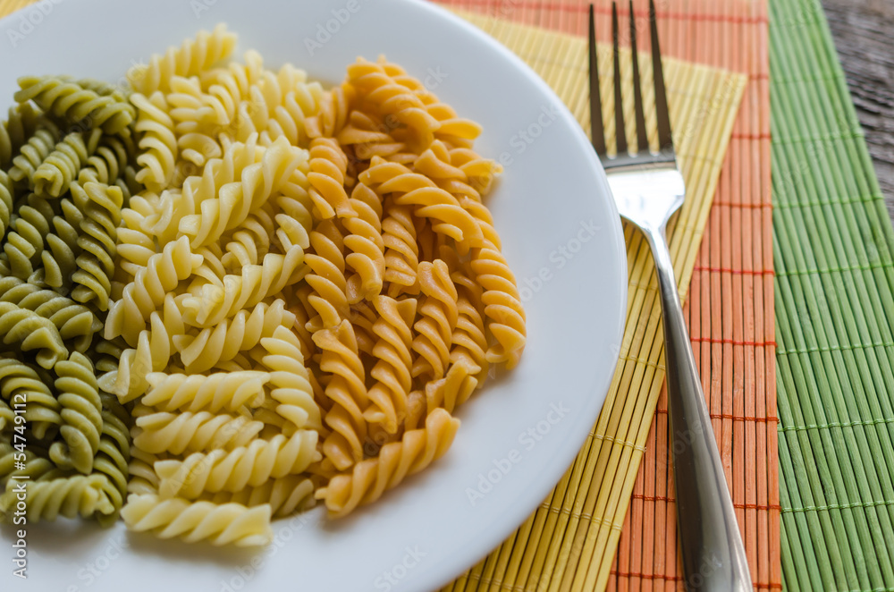 Fusilli pasta Fusilli pasta