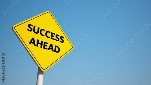 Success Sign with Clipping Path