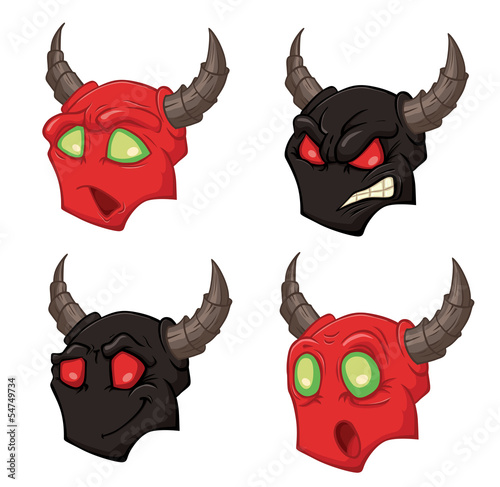 Demons heads