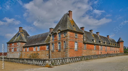 renaissance castle of Carrouges in Normandie