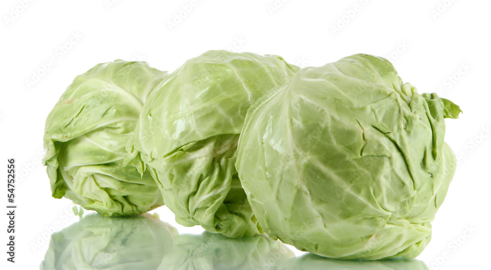 Cabbage isolated on white Cabbage isolated on white
