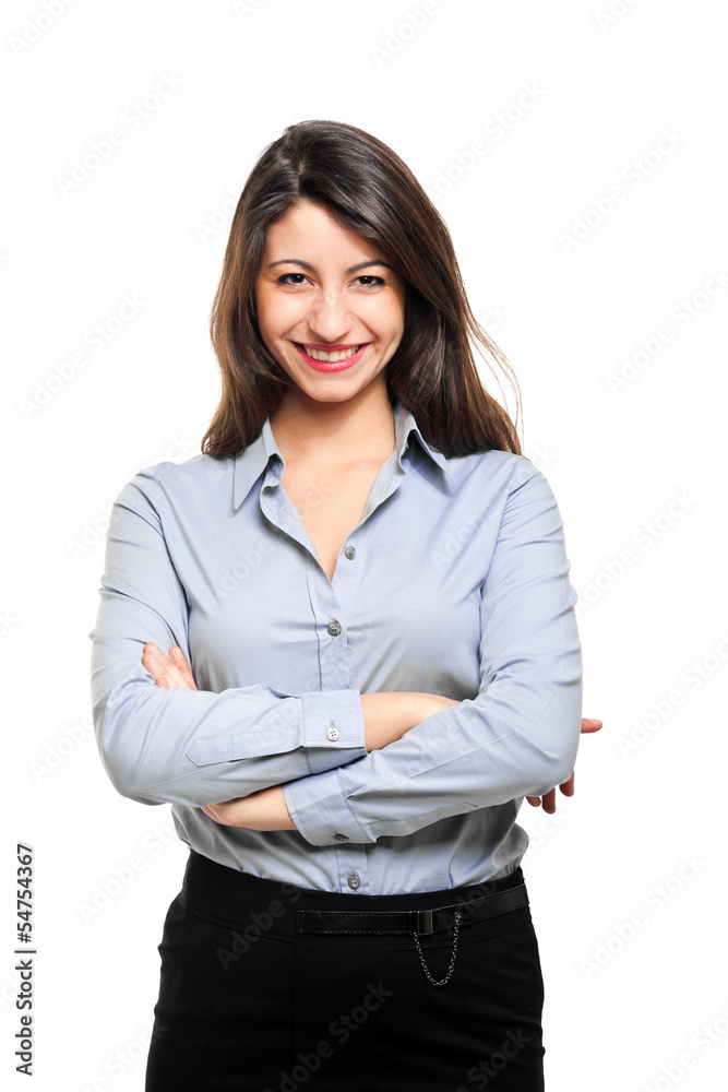 Smiling businesswoman