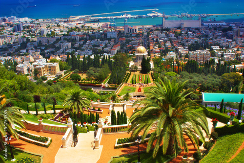 Bahai Gardens in Haifa Israel