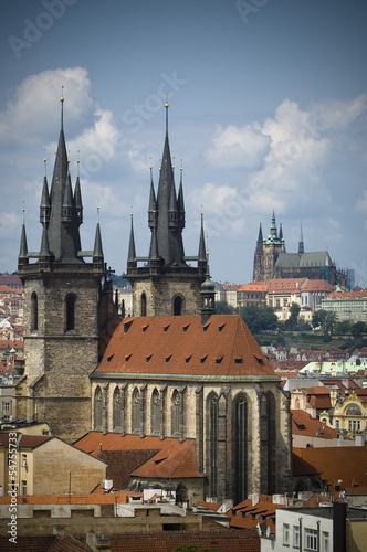 Top view of Prague