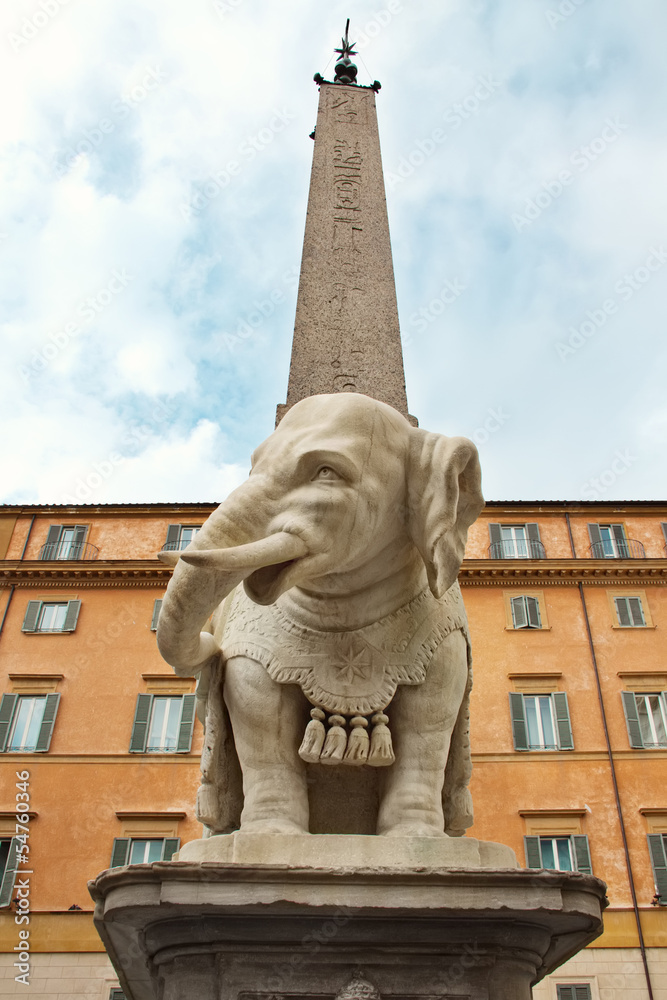 Elephant and Obelisk is a sculpture designed by Bernini