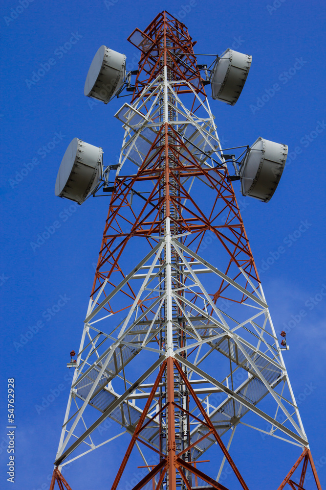 Antenna with blue sky