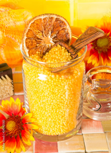 Orange bath salts