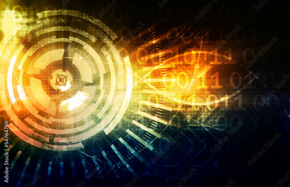 Obraz premium Technology Background as a Digital Abstract Art
