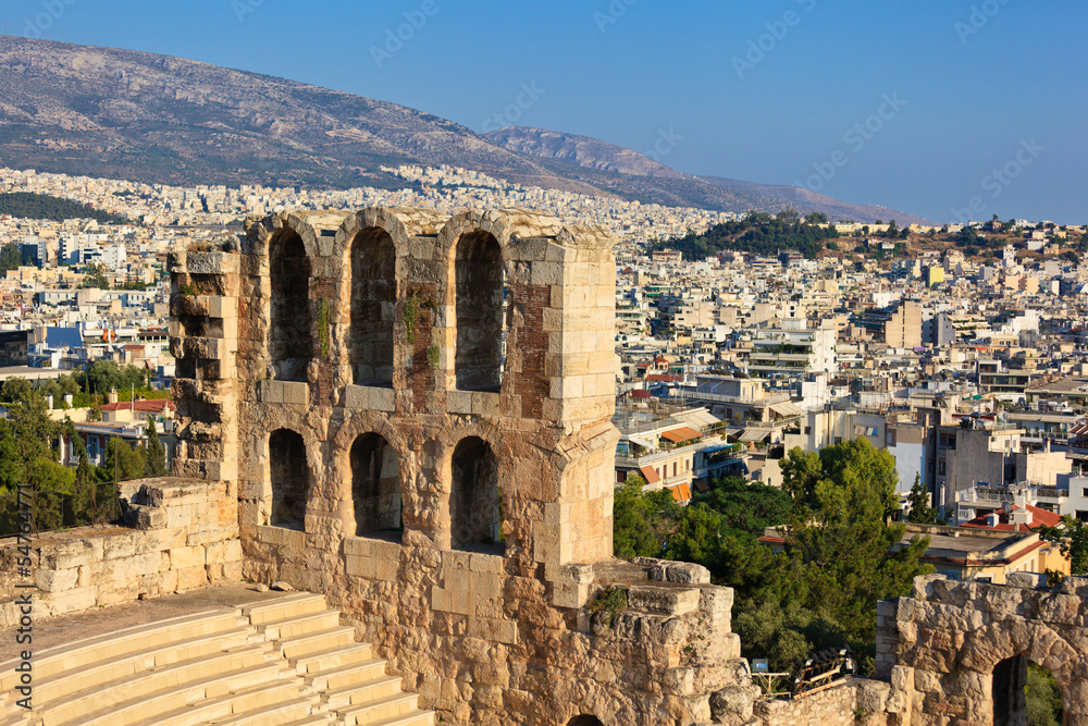 Odeon theater in Acropolis