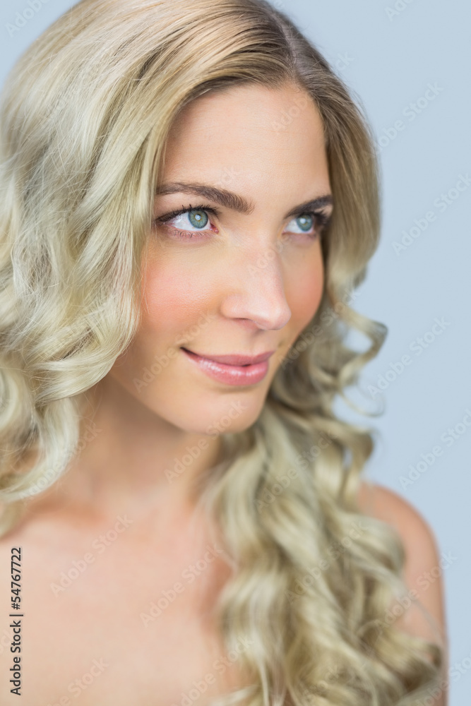 Thoughtful natural blonde posing Thoughtful natural blonde posing
