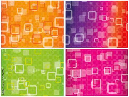 Abstract colourful combo background vwth square patterns