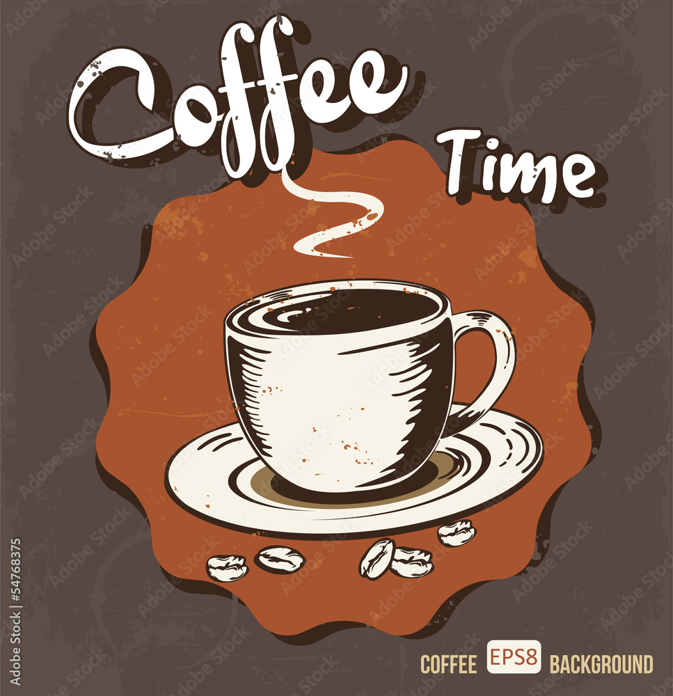 Retro Vintage Coffee Background