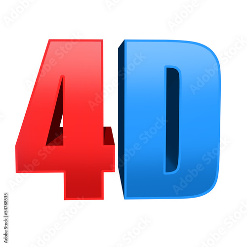 4D text background