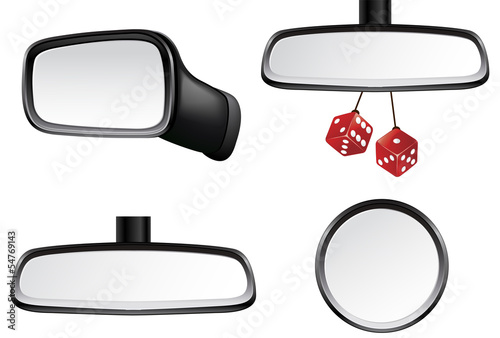 Car mirror set