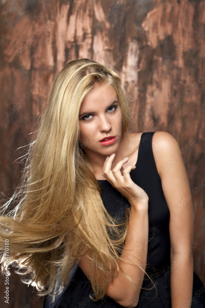Portrait of beautiful blonde woman Portrait of beautiful blonde woman