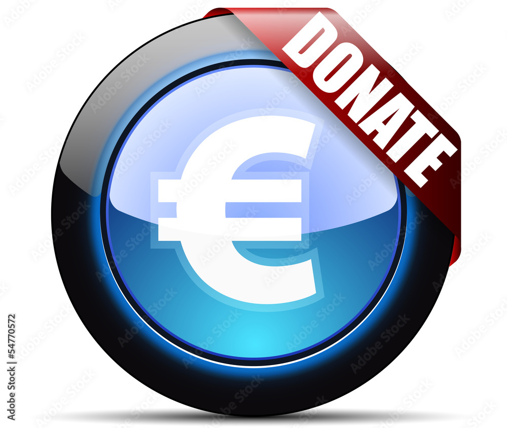 Obraz premium Donate Euro