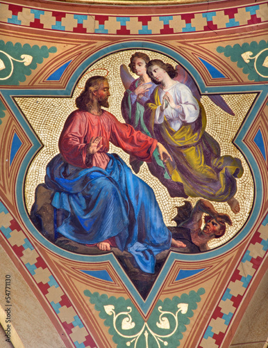 Vienna - Fresco of Temptation of Jesus