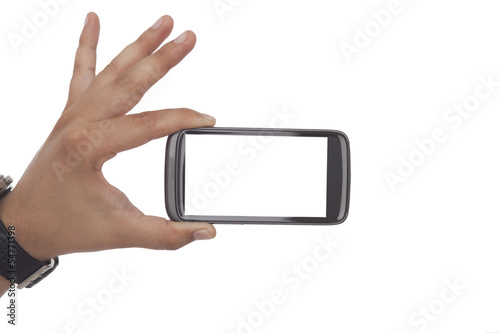 Hand Holding A Smart Phone