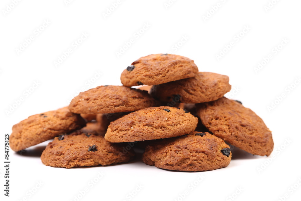 Handful of several oatmeal cookies. Handful of several oatmeal cookies.