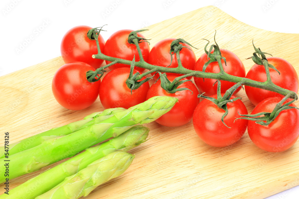 mini-tomato and asparagus mini-tomato and asparagus